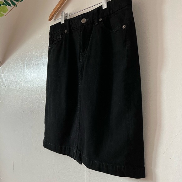 VTG 2003 Citizens 5 pocket black denim skirt sz 30 - Picture 8 of 13